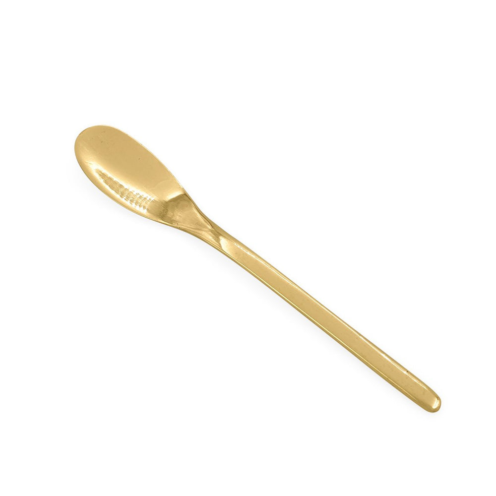 
                  
                    Load image into Gallery viewer, Handmade minimalist brass cutlery spoon XS
                  
                