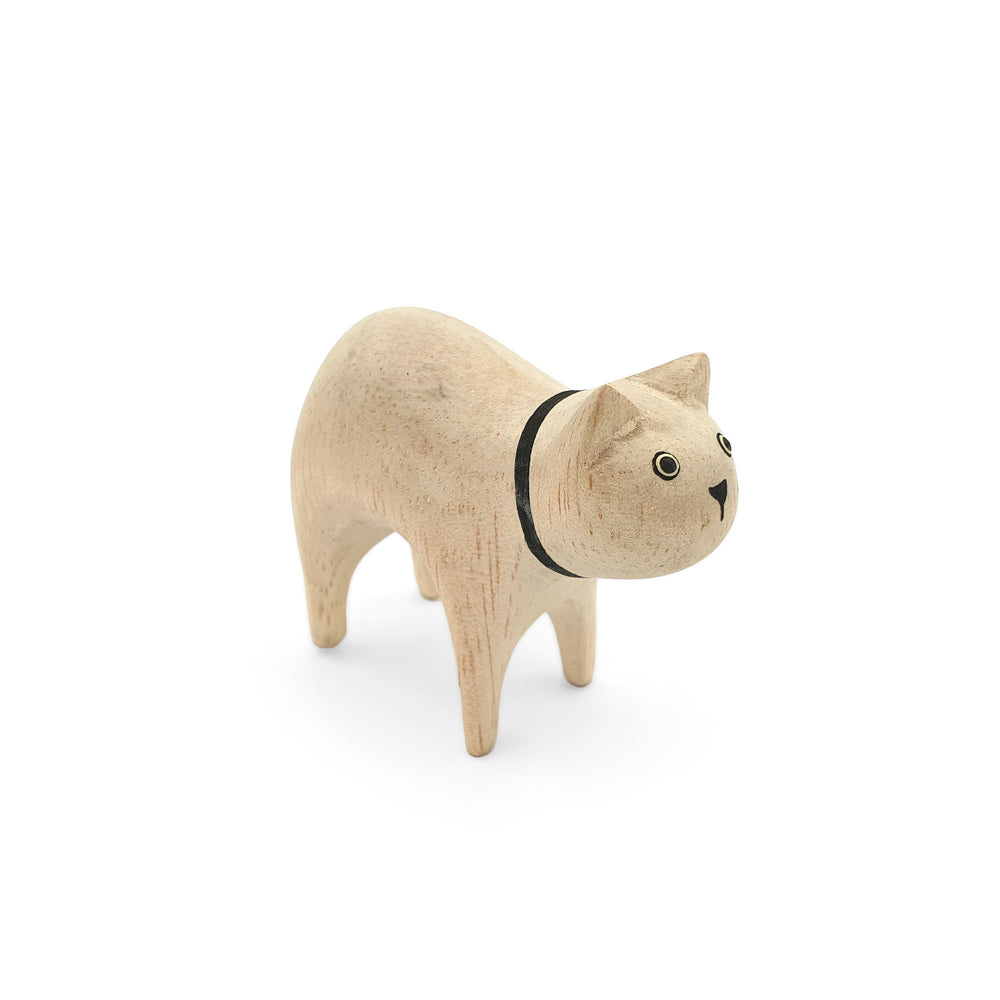 Wooden Miniature Animal Cat