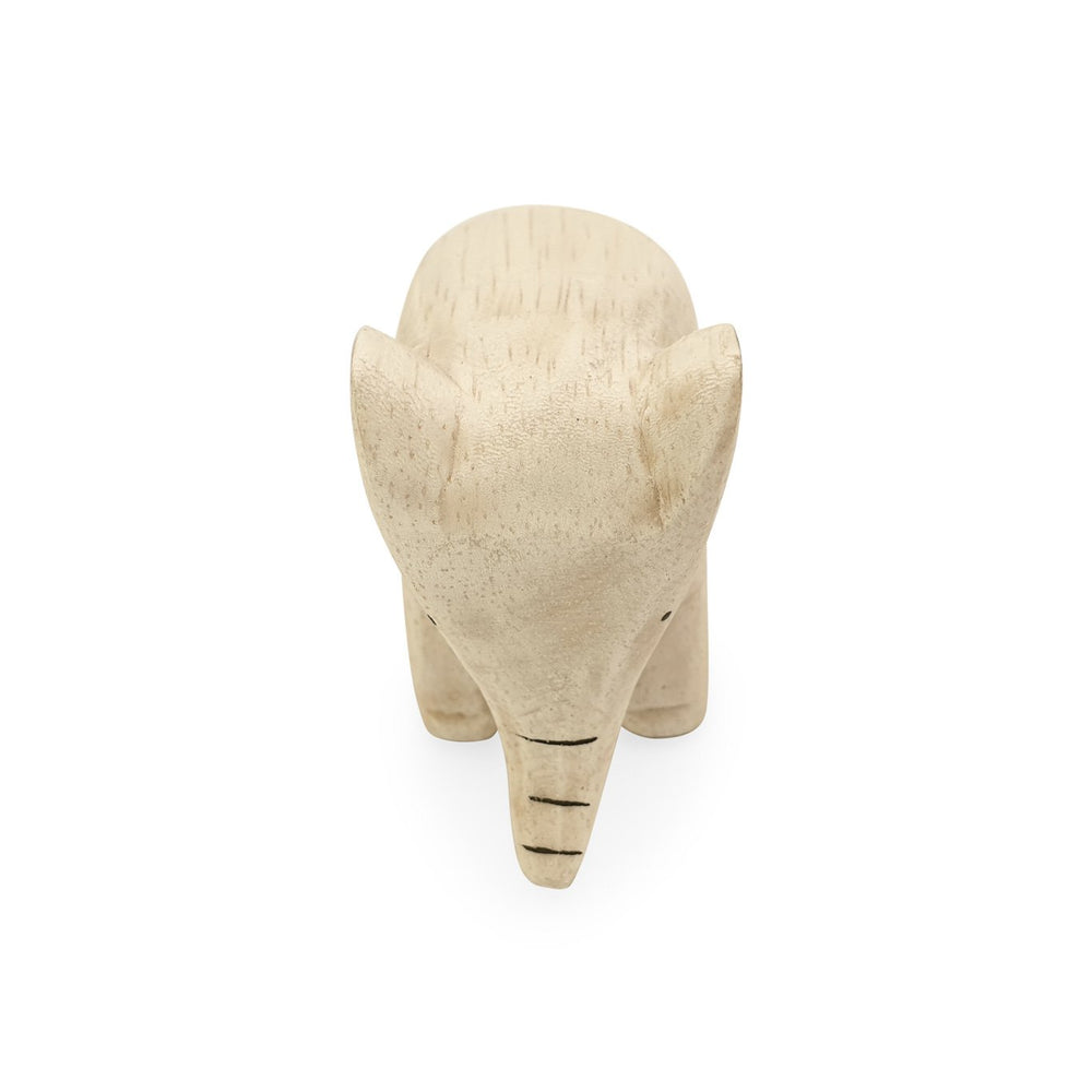 
                  
                    Load image into Gallery viewer, Mini handmade wooden toy animal elephant front view
                  
                