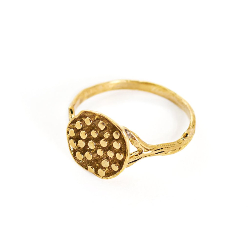 
                  
                    Load image into Gallery viewer, Ring Lotus Seeds Gold
                  
                