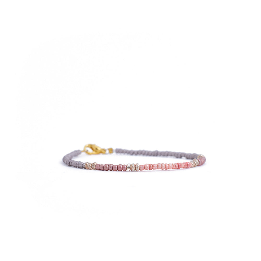 bracelet colorful beads pink