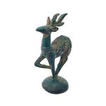 Statue brass mini deer green