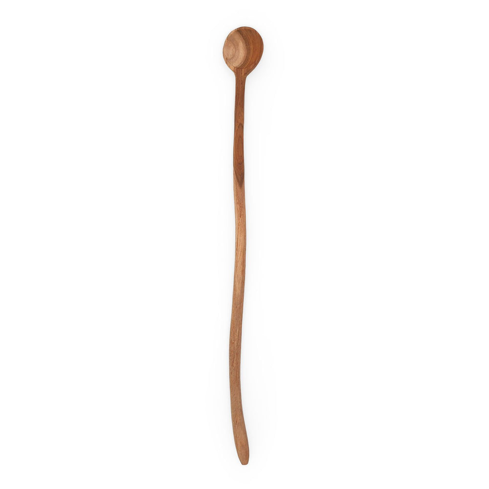Wooden minimalist spoon rounded handle 2 cm