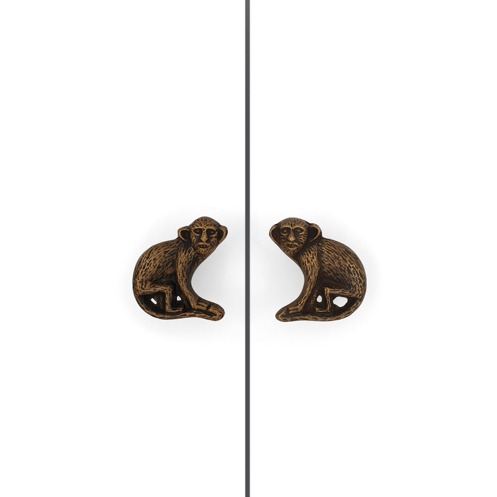Brass Knob Monkey set