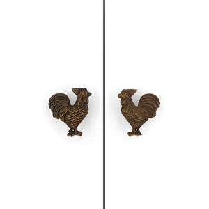 
                  
                    Load image into Gallery viewer, Brass Knob Rooster set
                  
                