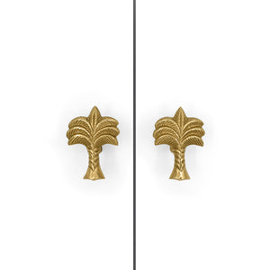 
                  
                    Load image into Gallery viewer, Brass Knob Palm Tree set
                  
                