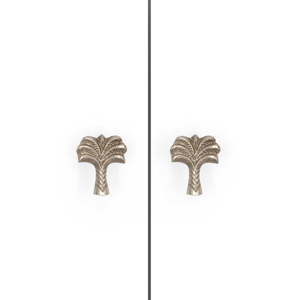 Brass Knob Palm Tree set Small