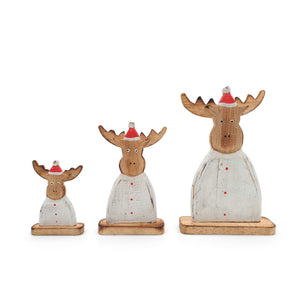 
                  
                    Load image into Gallery viewer, Christmas Decor Statues Deer Family set
                  
                