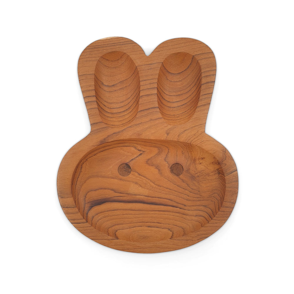 Wooden Plate Rabbit