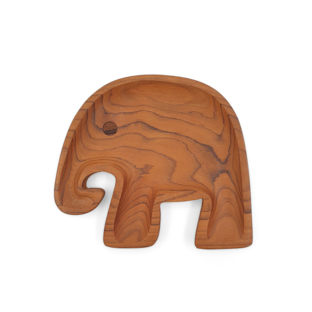 Wooden Plate Elephant