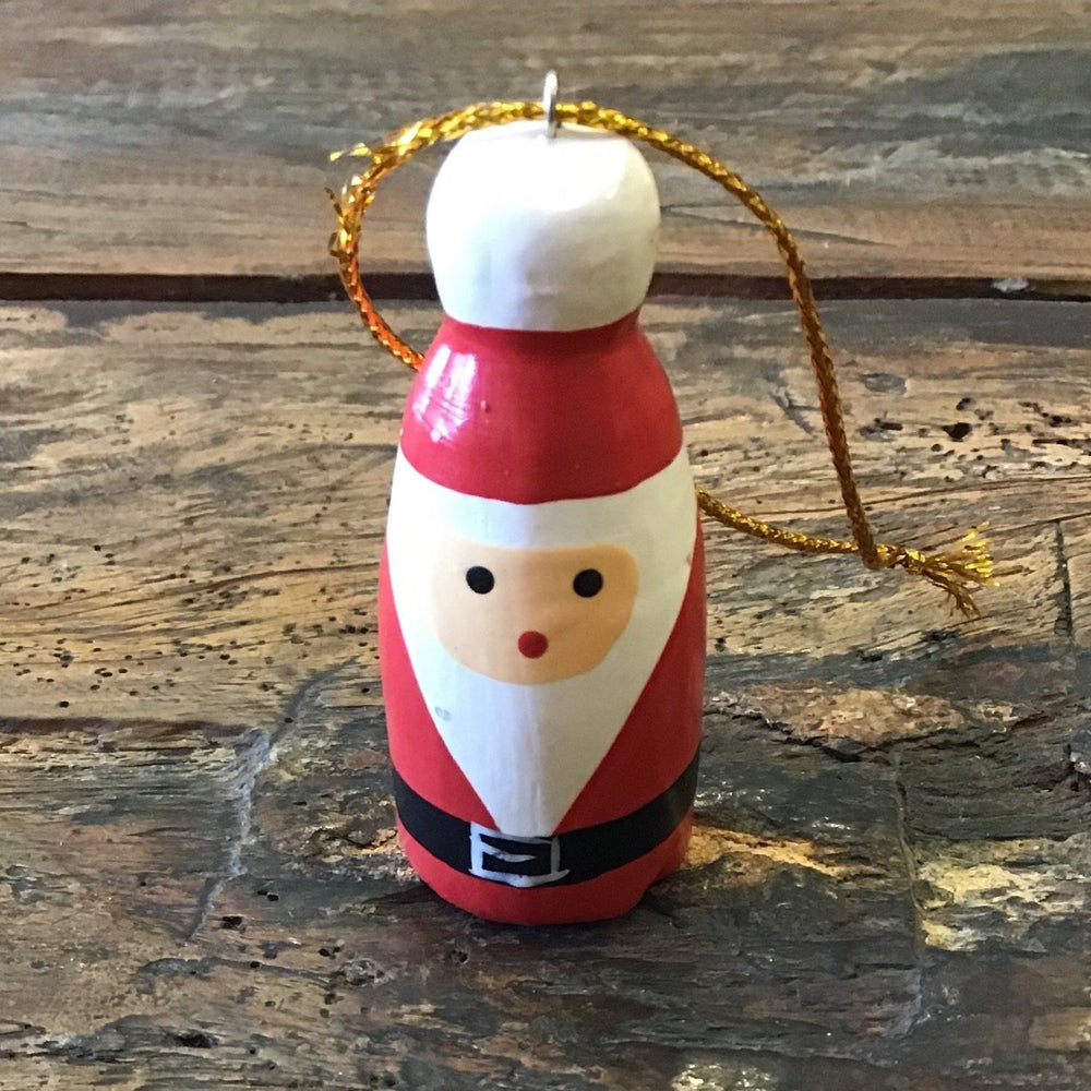 
                  
                    Load image into Gallery viewer, Wooden Christmas Ornaments Mini Round Santa
                  
                