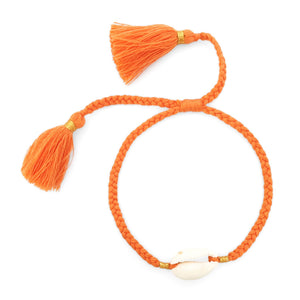 
                  
                    Load image into Gallery viewer, Bracelet Cowrie Shell Cotton
                  
                