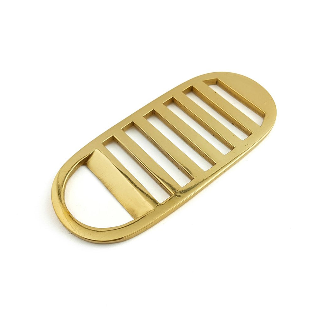 Bottle Opener Brass Gold Stripe