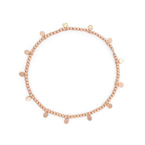 
                  
                    Load image into Gallery viewer, Minimalist silver 925 dot bracelet rose gold plated
                  
                
