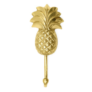 
                  
                    Load image into Gallery viewer, Handmade solid brass pineapple wall hook gold
                  
                