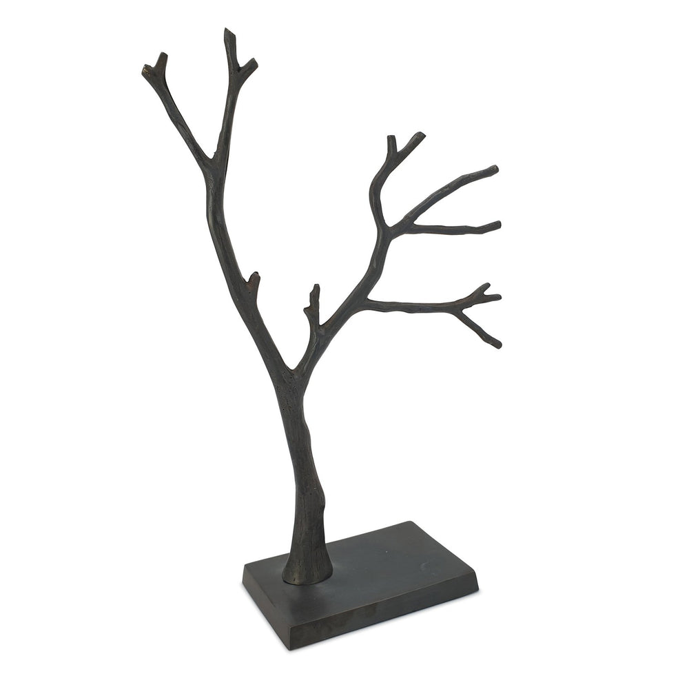 
                  
                    Load image into Gallery viewer, Solid brass tree for jewelry black side
                  
                