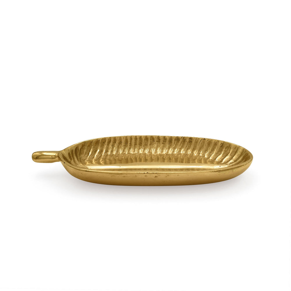 
                  
                    Load image into Gallery viewer, Brass Trinket Tray Kamboja Leaf
                  
                