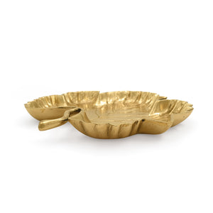 
                  
                    Load image into Gallery viewer, Brass Trinket Tray Maple Leaf
                  
                