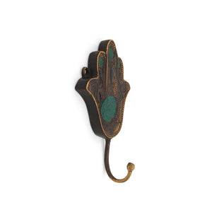 
                  
                    Load image into Gallery viewer, Brass Hook Hamsa Hand Antique
                  
                