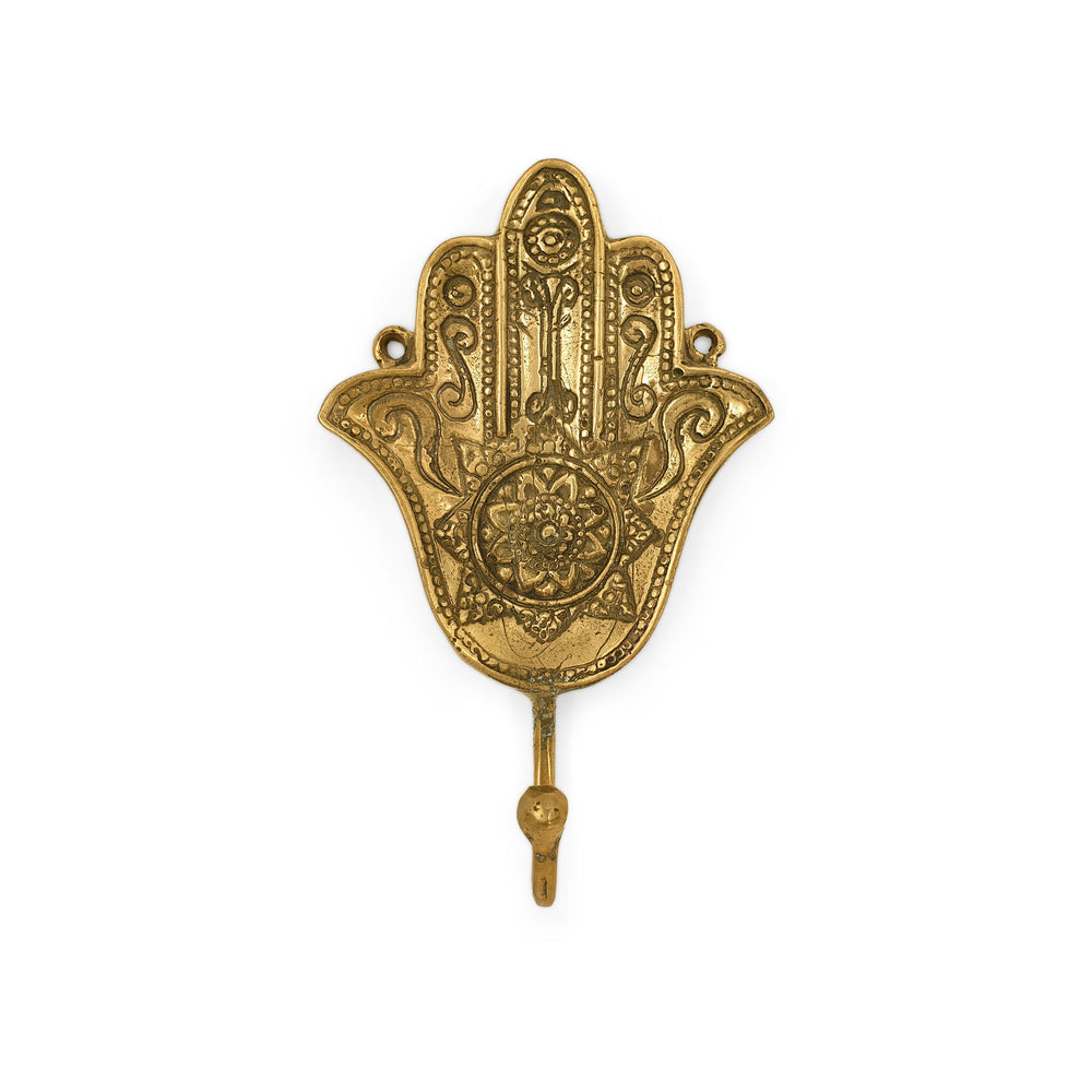 Brass Hook Hamsa Hand Gold – Fern