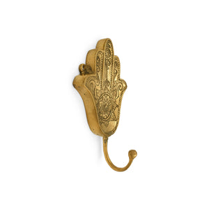 
                  
                    Load image into Gallery viewer, Brass Hook Hamsa Hand Gold
                  
                