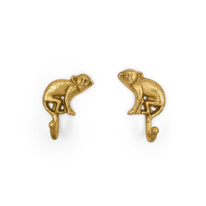 
                  
                    Load image into Gallery viewer, Brass Hook Monkey set
                  
                