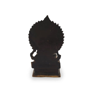 
                  
                    Load image into Gallery viewer, Brass Statue Buddha Aura sitting on a Lotus Flower
                  
                