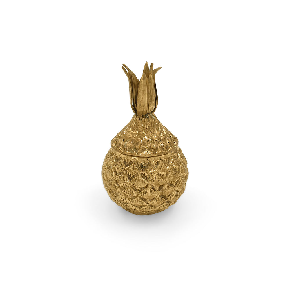 Brass Trinket Box Pineapple Small