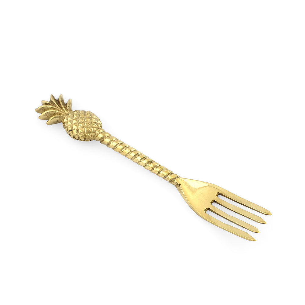 
                  
                    Load image into Gallery viewer, Brass Pineapple Desert Fork
                  
                
