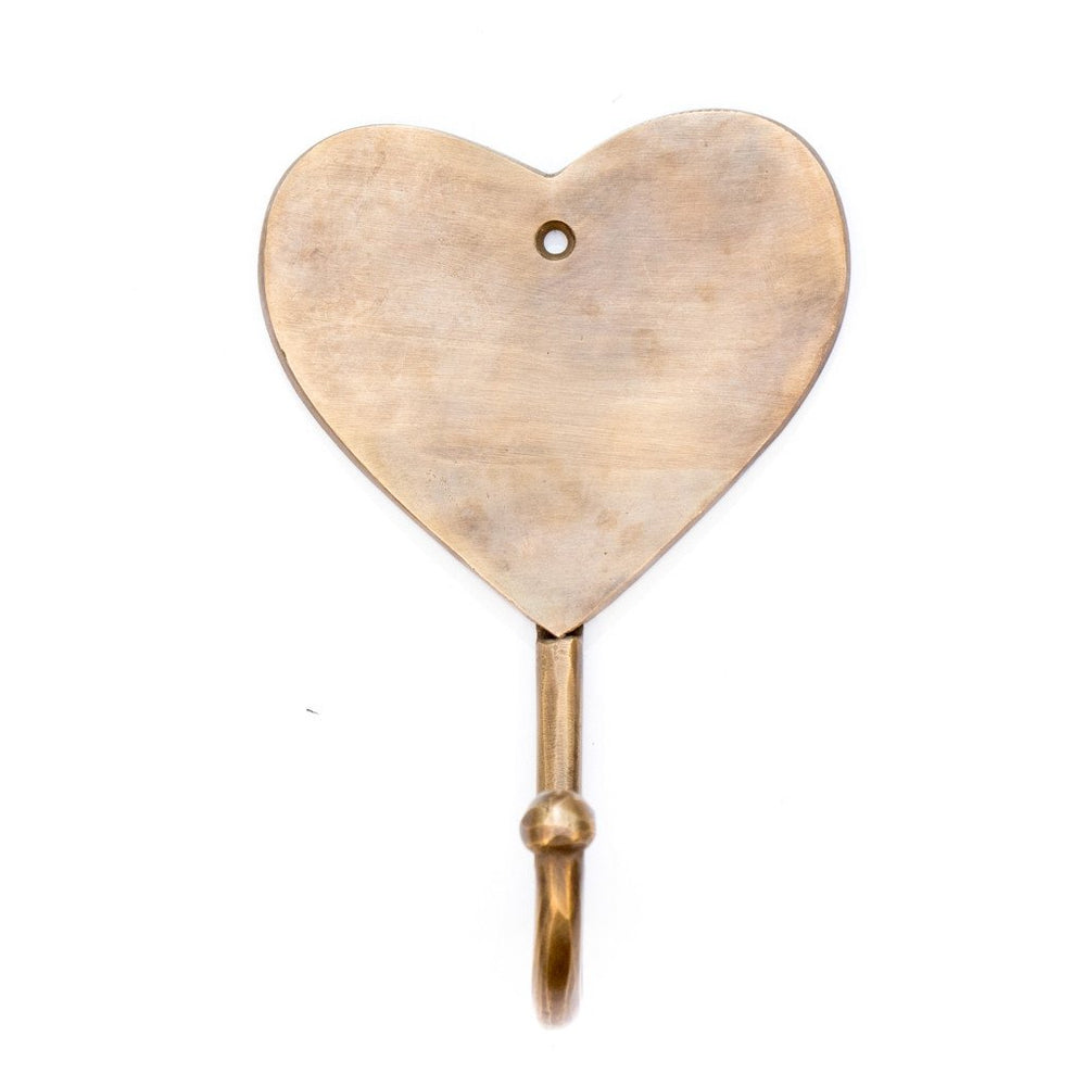 
                  
                    Load image into Gallery viewer, brass hook heart old gold
                  
                