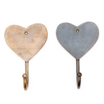 brass hook heart