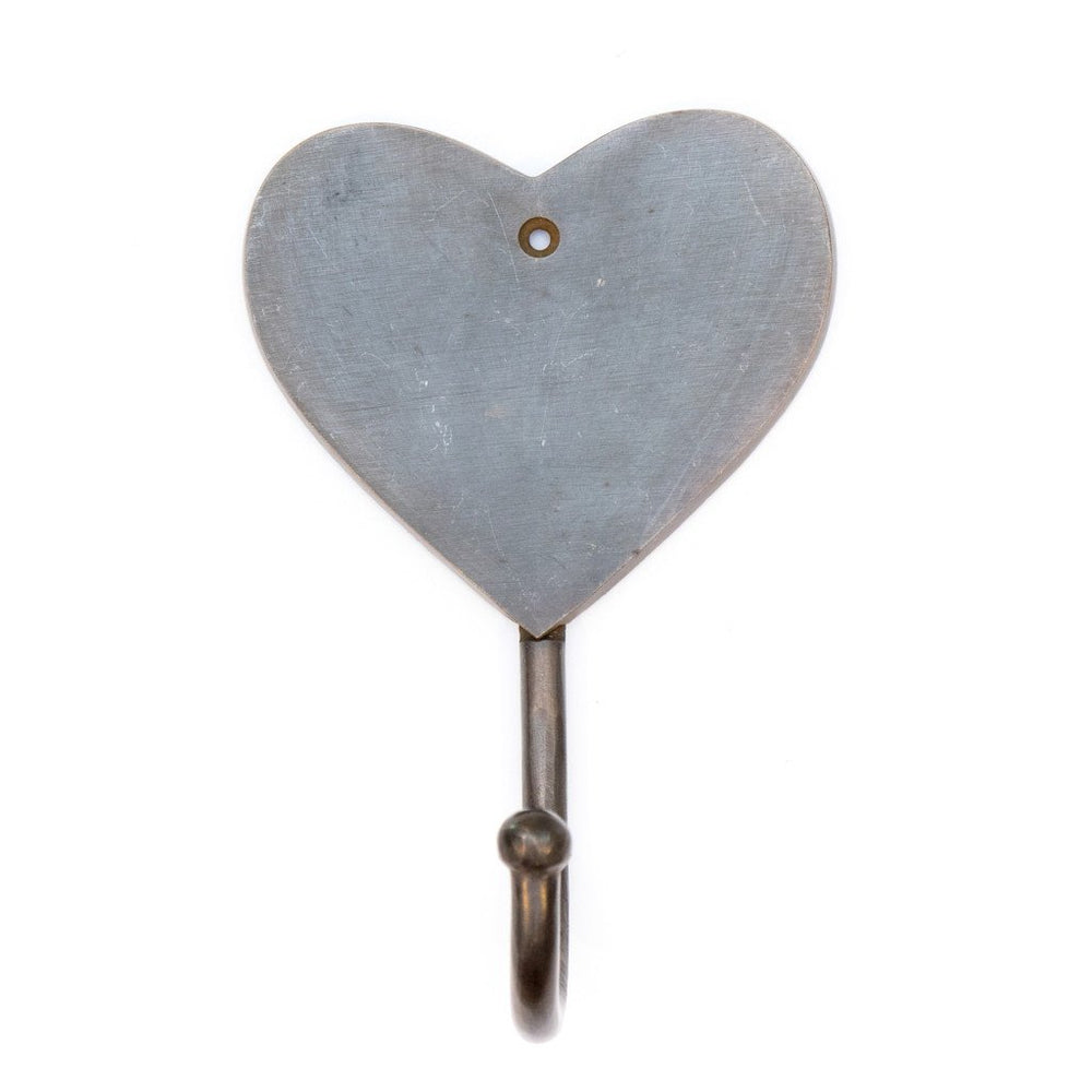 
                  
                    Load image into Gallery viewer, brass hook heart antique
                  
                