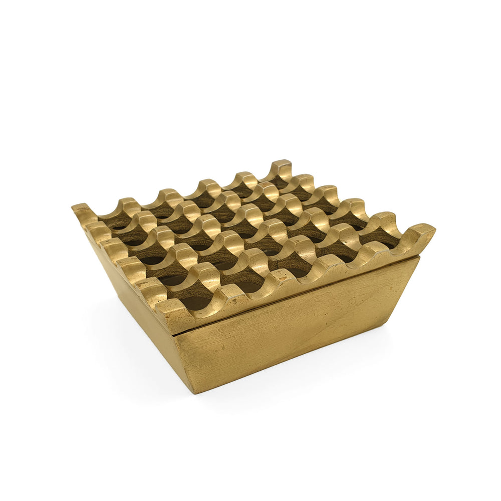 
                  
                    Load image into Gallery viewer, Ashtray Geometric Stainless Gold
                  
                