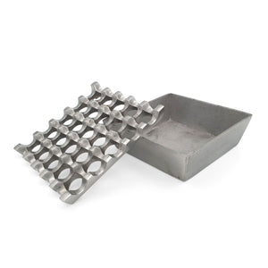 
                  
                    Load image into Gallery viewer, Ashtray Geometric Stainless Silver
                  
                