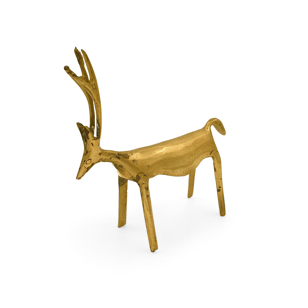 Brass Figurine Minimalist Deer