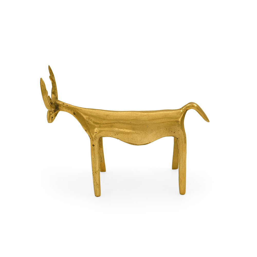 
                  
                    Load image into Gallery viewer, Brass Figurine Minimalist Ox
                  
                