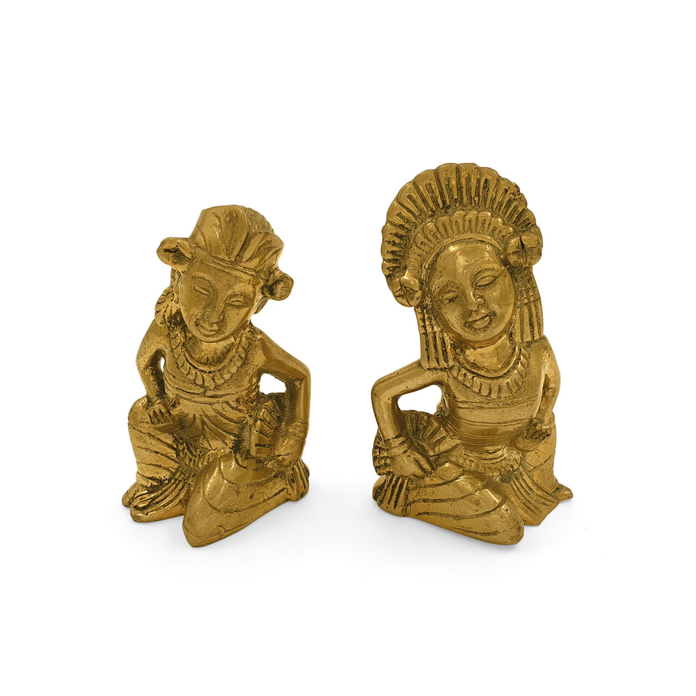 
                  
                    Load image into Gallery viewer, Brass Statue Balinese Wedding Couple
                  
                