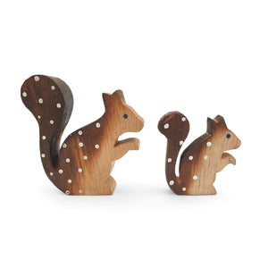 
                  
                    Load image into Gallery viewer, Wooden Christmas Decor Forest Squirrel
                  
                