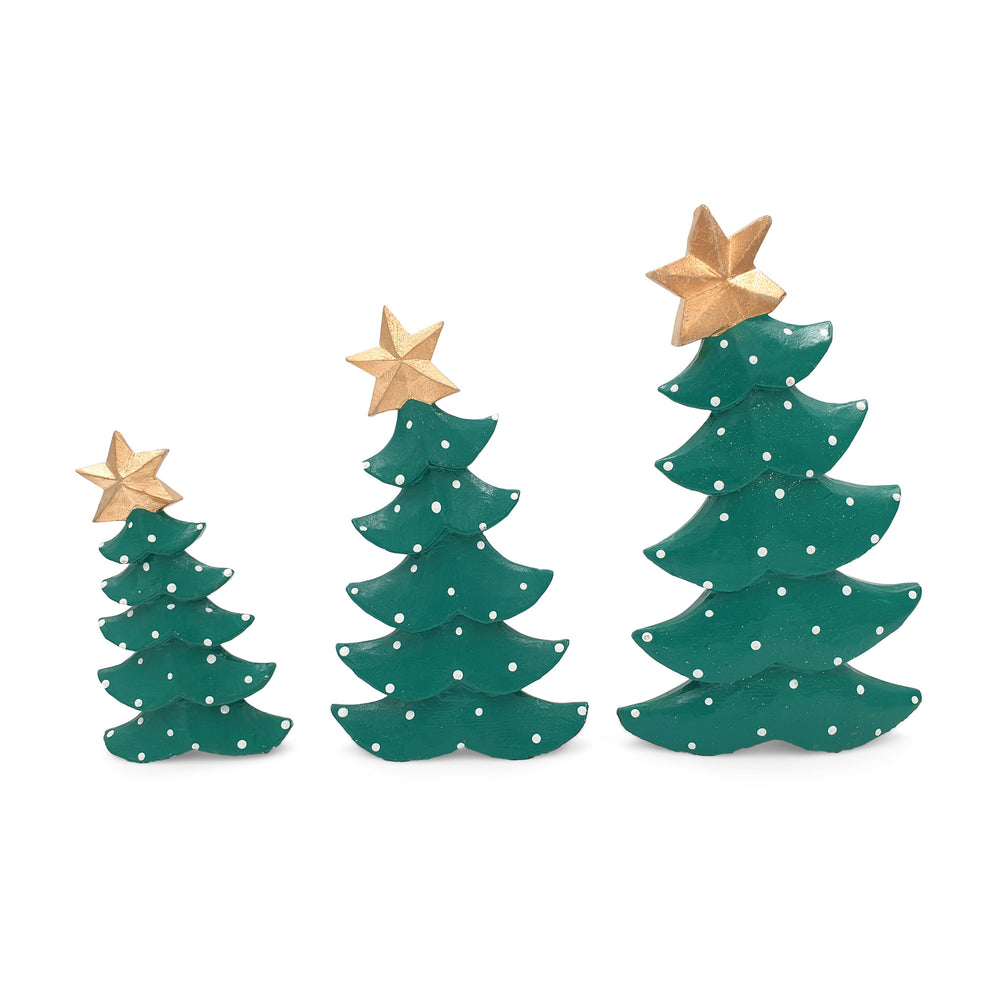 
                  
                    Load image into Gallery viewer, Christmas Decor Tannenbaum Green Set of 3
                  
                