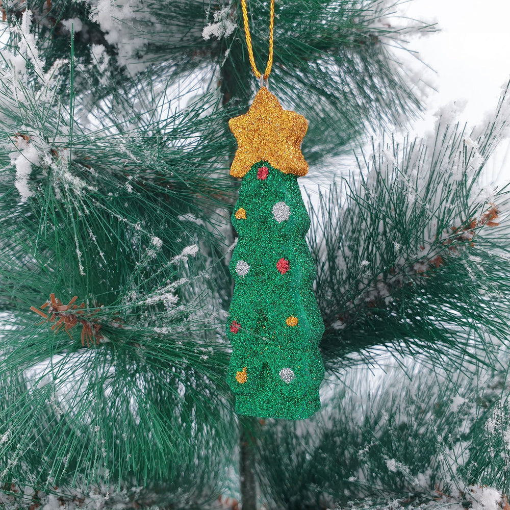 
                  
                    Load image into Gallery viewer, Wooden Christmas Ornament Sparkling Mini Tree
                  
                