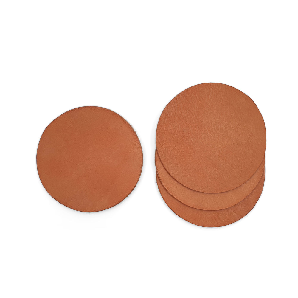 
                  
                    Load image into Gallery viewer, Coaster Leather Round Set of 4
                  
                