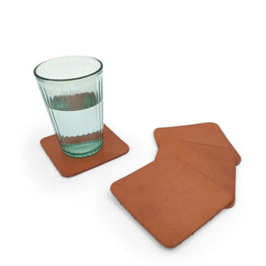 
                  
                    Load image into Gallery viewer, Coaster Leather Square Set of 4
                  
                