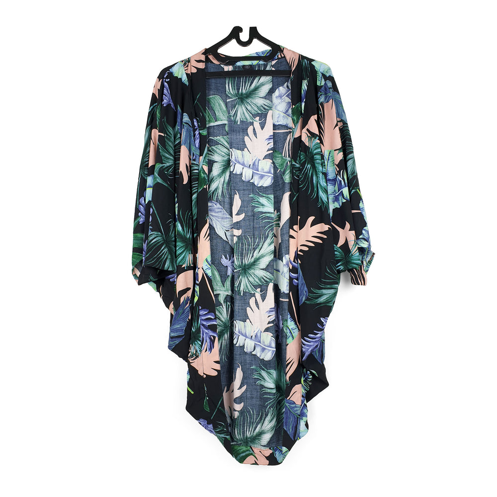 Kimono Robe Tropical Black