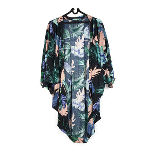 
                  
                    Load image into Gallery viewer, Kimono Robe Tropical Black
                  
                