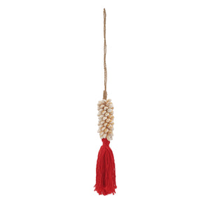 
                  
                    Load image into Gallery viewer, Curtain Decoration Cowrie Shell &amp;amp; Tassel
                  
                