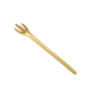 
                  
                    Load image into Gallery viewer, Handmade minimalist brass fork XS
                  
                