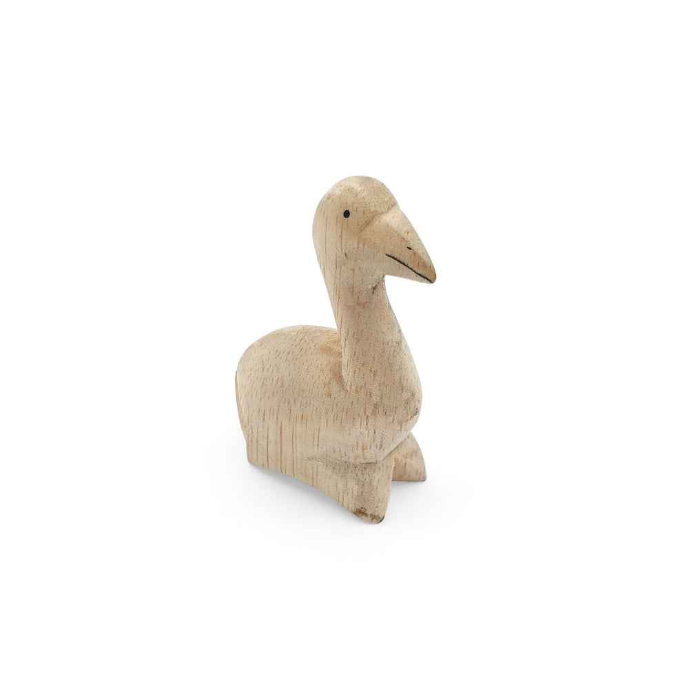Wooden Miniature Animal Flamingo
