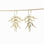 Earring Bamboo Leaf gold