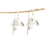Earring Big Orchid Hook Silver
