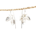 Earring Big Orchid Hook Silver